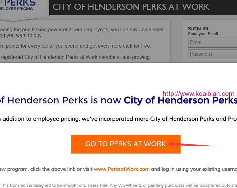 GO TO PERKS AT WORK