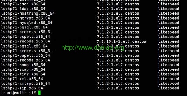 CentOS 7安装OpenLiteSpeed服务器Web应用及配置PHP7