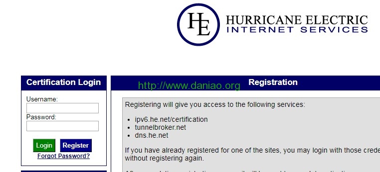 HE.NET（Hurricane Electric）免费国外DNS域名解析服务