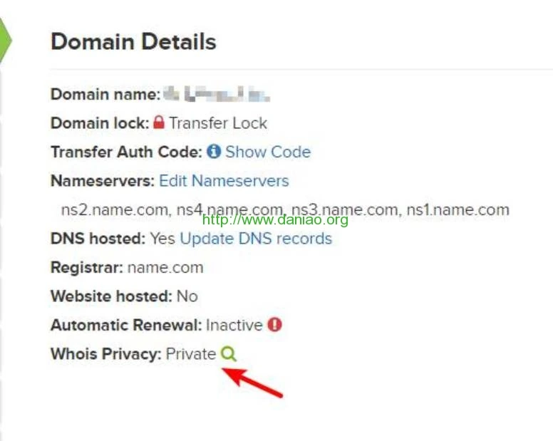domain details