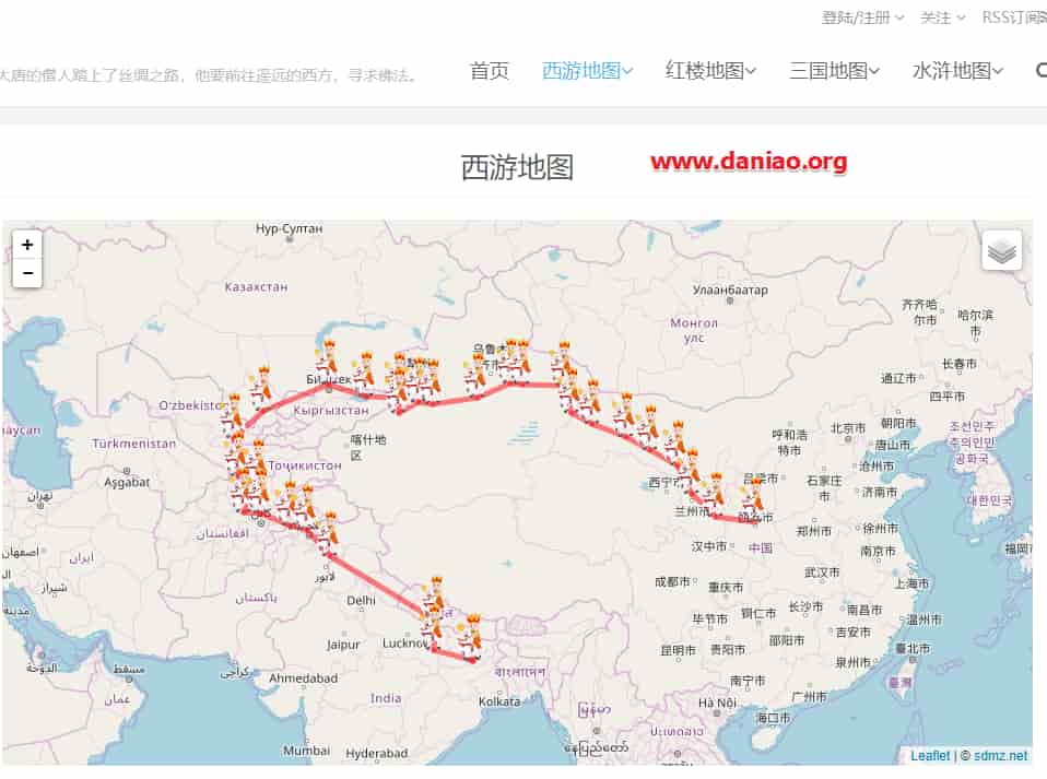 有趣的4个网站 – 小鸡词典/中国配色/名著地图/VirtOcean