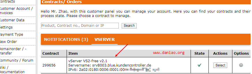 EUserv 德国永久免费VPS申请与简单使用教程 – 仅有IPv6网络