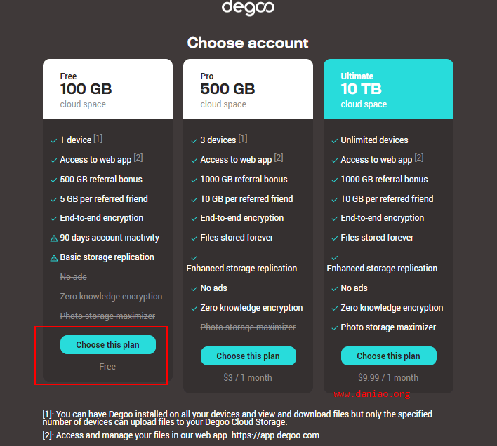 Degoo 瑞士免费 105GB 网盘免费申请