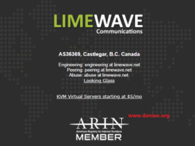 limewave：加拿大vps，双IP，$1.85/月，1核/1G/60g hdd/500G流量/共享G口