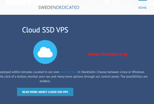 swedendedicated，瑞典VPS，10€/mo，kvm/1CPU(fair share) /1GB内存/40GB SSD/1G带宽/ 2T流量(out)