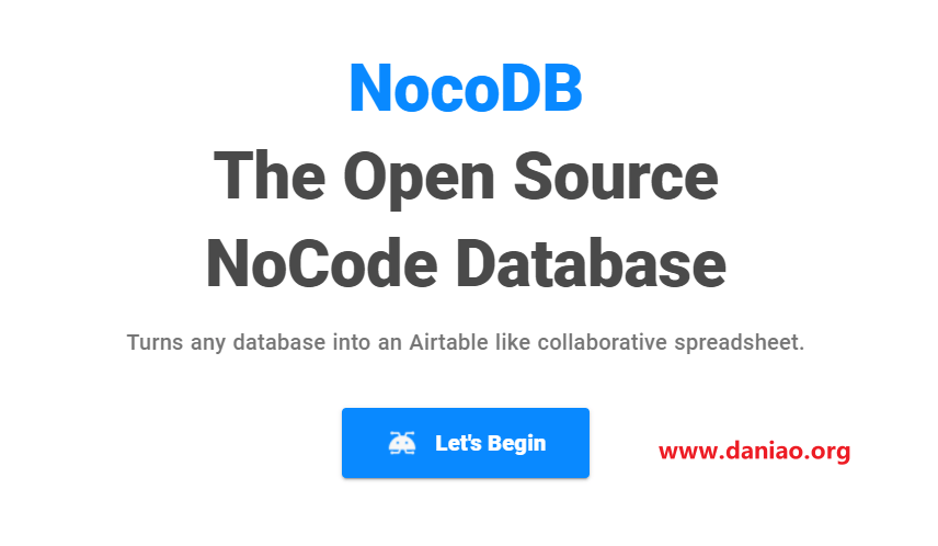 宝塔面板docker搭建NocoDB – 将MySQL/PostgreSQL/SQL Server/SQLite/MariaDB 转换为电子表格。