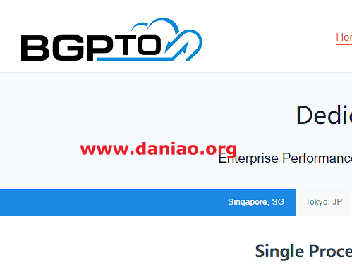 BGPTO新加坡CN2 GIA独立服务器65折促销，低至$64/月，还可选日本/中国香港/美国物理服务器
