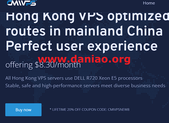 CMIVPS8月优惠促销：年付7折/月付8折，可选中国香港优化线路/美西4837，有Windows