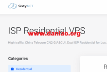 SixtyNet:美国洛杉矶住宅IP VPS,双ISP IP,$15/月起,CN2 GIA+CMI回程-大鸟笔记